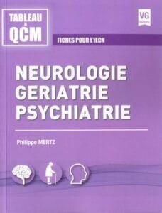 TABLEAU QCM NEUROLOGIE GÉRIATRIE PSYCHIATRIE