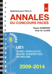ANNALES DU CONCOURS PACES UE1 2009-2014