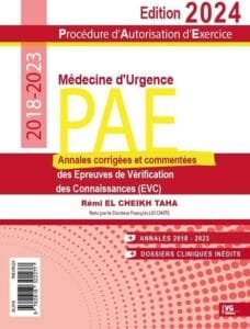 PAE MÉDECINE D'URGENCE ANNALES 2024