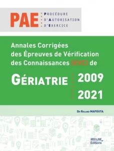 PAE GÉRIATRIE MED LINE 2009-2021