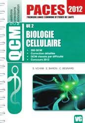 Qcm Paces Ue2 Biologie Cellulaire 2012