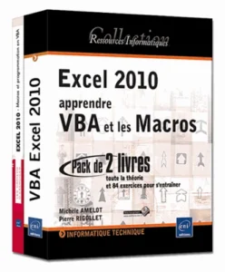 Excel 2010 : apprendre VBA et les Macros - Coffret de 2 livres : toute la théorie et 84 exercices pour s'entraîner