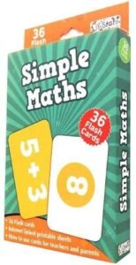 Simple math flash cards