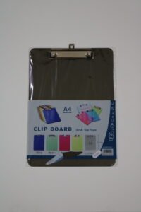 PORTE BLOC A4 COULEUR CLIPBOARD CLEAR 1PC
