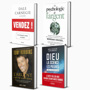 4 livres "Finance & Spiritualité" : L'argent : l'art de le maîtriser - 7 étapes simples pour accéder à la liberté financière, Vendez, Dieu, la science, les preuves, La Psychologie de l'argent