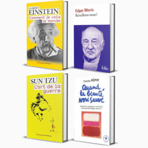 4 livres "Histoire & Réflexion" : l'art de la guerre, comment je vois le monde, Réveillons-nous, Quand la beauté nous sauve
