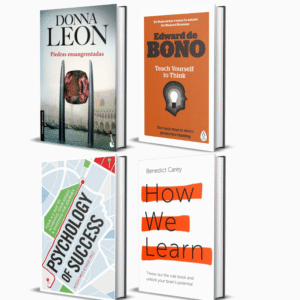 4 livres "Développement intellectuel" : Piedras ensangrentadas: Serie Comisario Brunetti, Psychology of Success, How We Learn, Teach Yourself To Think