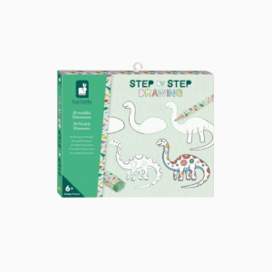 Dessin et coloriage enfant Janod Step by Step Drawing 20 Modèles Dinos