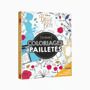 Coffret Les Atelier Coloriage Pailletés - La belle et La bête