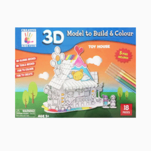 3D Model To Build & Colour 18 Pièces - Toy House